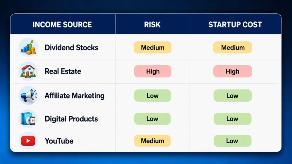 Top Passive Income Opportunities in 2026 Top passive income opportunities in 2026 including dividend stocks, digital products, and real estate investing.