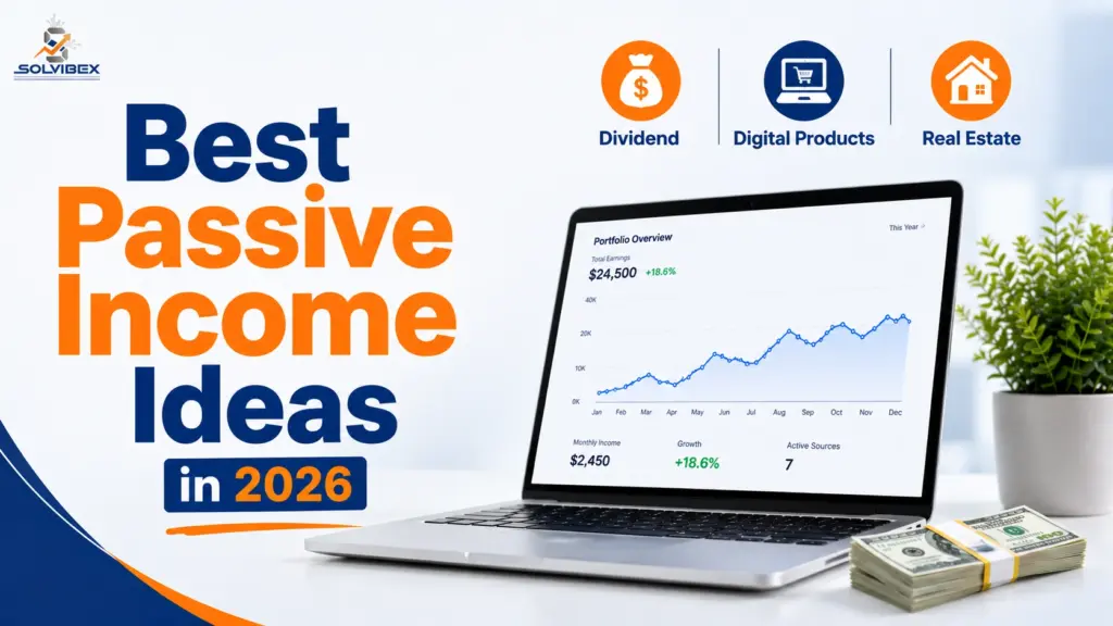 Passive Income Growth Roadmap for Beginners (2026) Simple passive income roadmap showing how starting small, staying consistent, and building wealth can help beginners achieve long-term financial success in 2026.