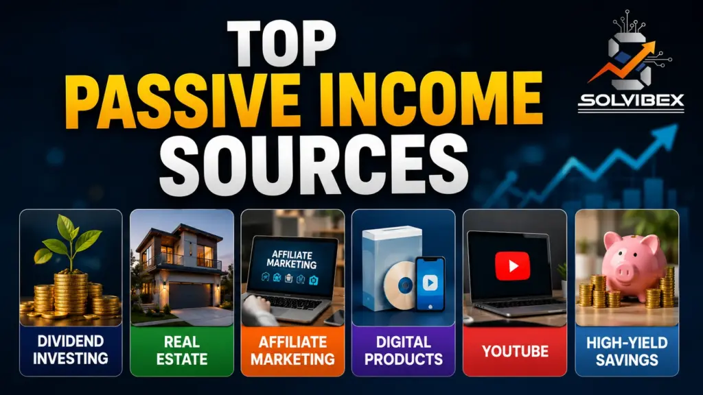 Top Passive Income Opportunities in 2026 Top passive income opportunities in 2026 including dividend stocks, digital products, and real estate investing.