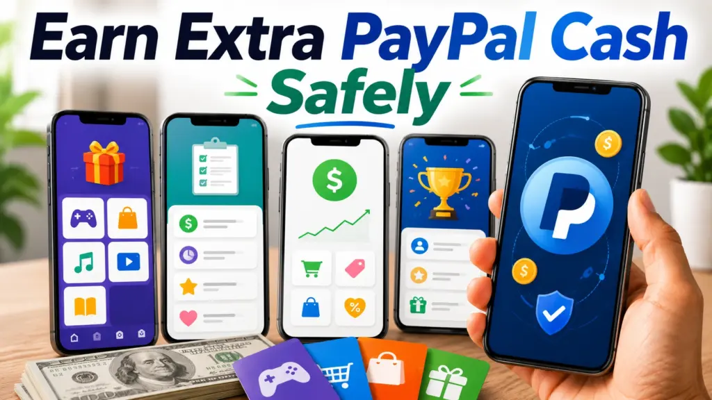 Popular reward apps offering PayPal payouts for surveys and mobile tasks
