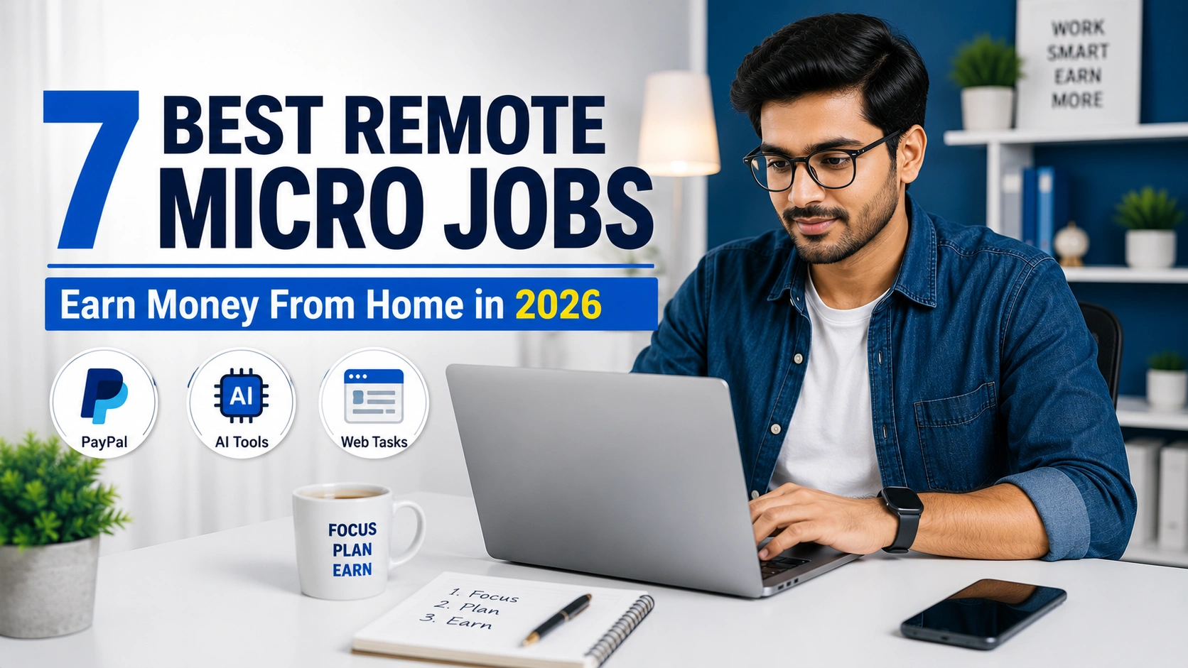 Best remote micro jobs to earn money from home in 2026 using a laptop and internet connection