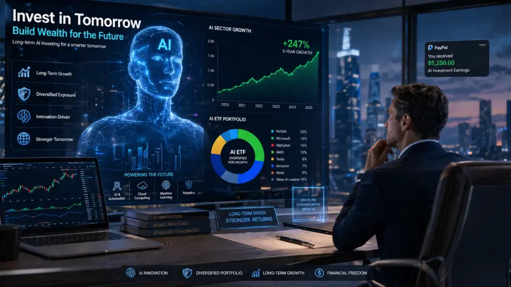 Long-Term AI Investing Strategy Long-term investment strategy using AI stocks and AI ETFs
