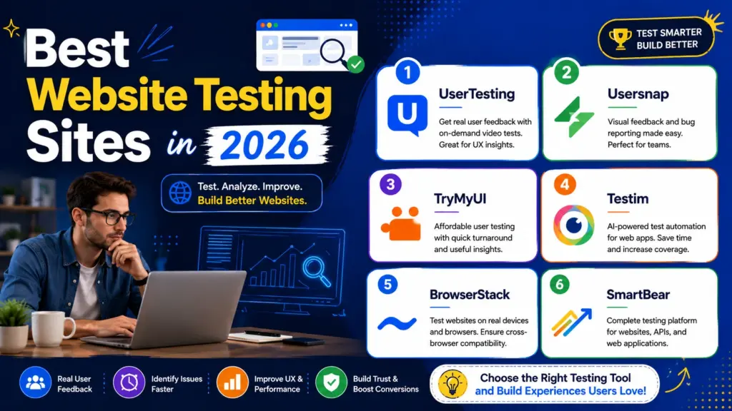 Best Website Testing Sites in 2026 Popular website testing platforms compared for remote online testing jobs
